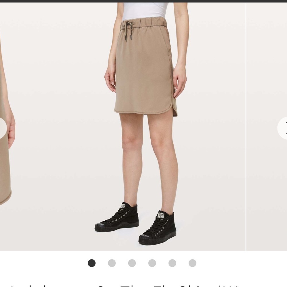 Lululemon Women’s On The Fly Skirt Frontier Tan Color Size 4 Athletic Wear